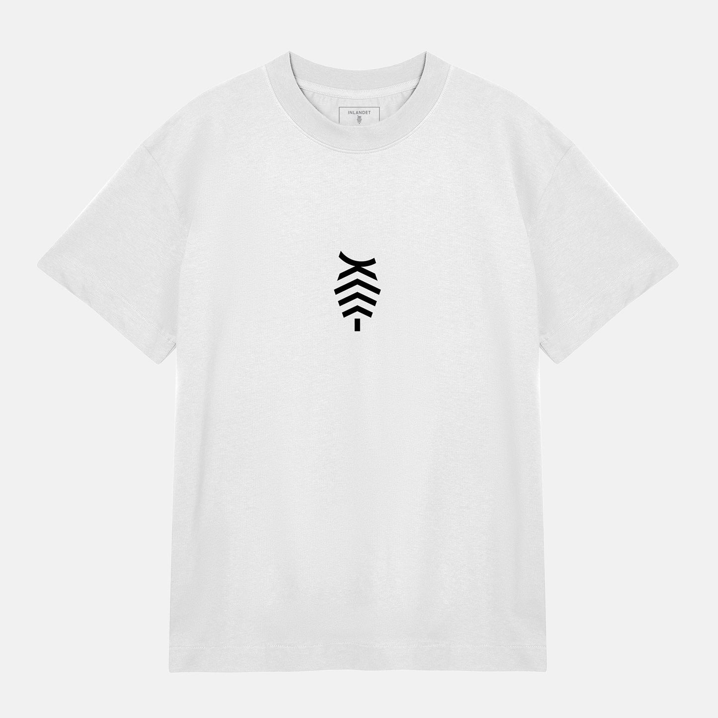 Svart Logo Boxy Tee | Vit