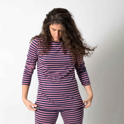 Glint 170g Womens Long Sleeve | Stripe