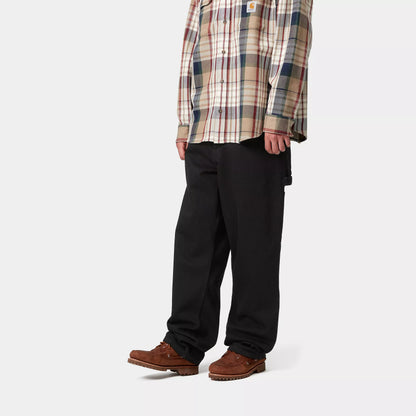 Single Knee Pant | Black rinsed