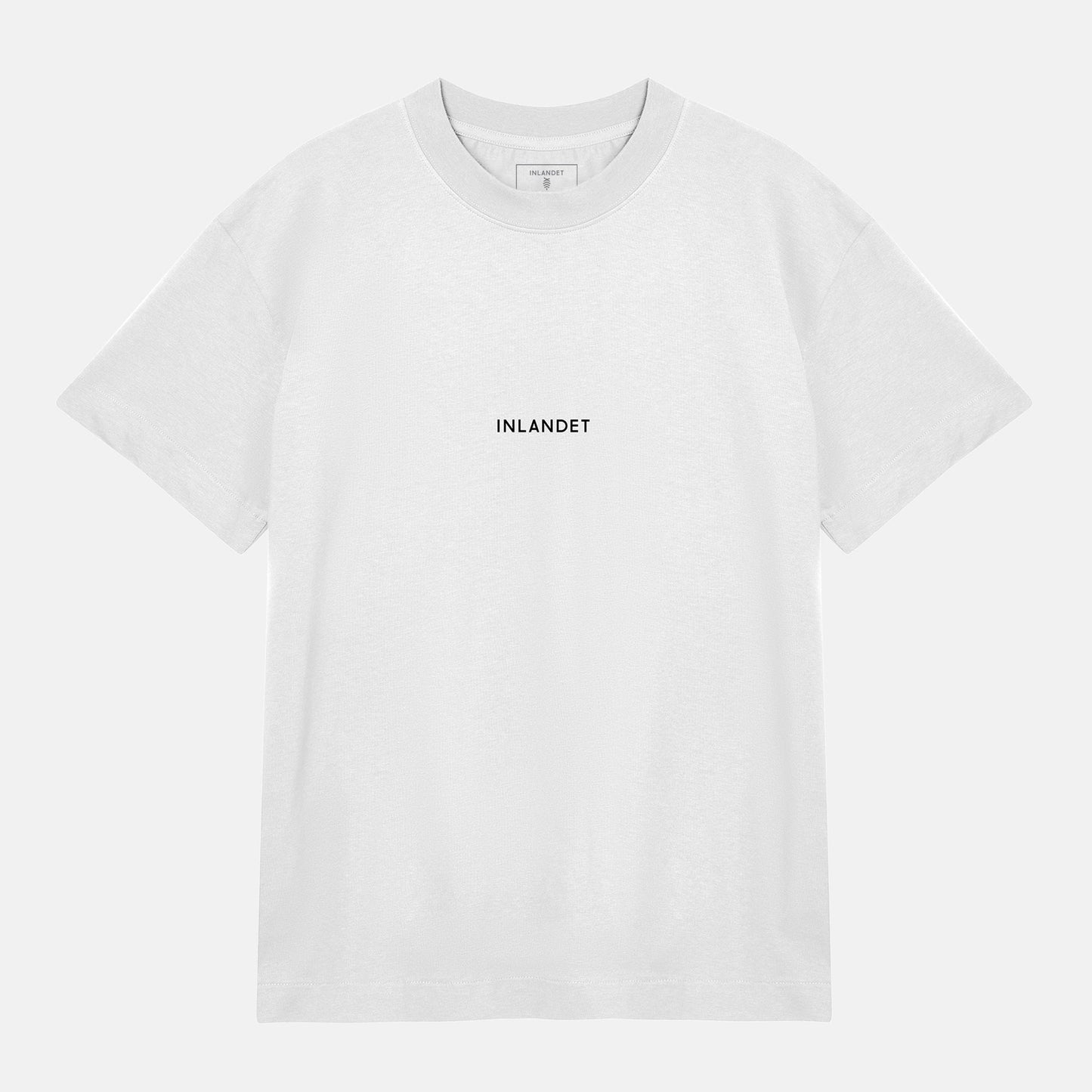 Svart Logo Mönster Bak Boxy Tee | Vit